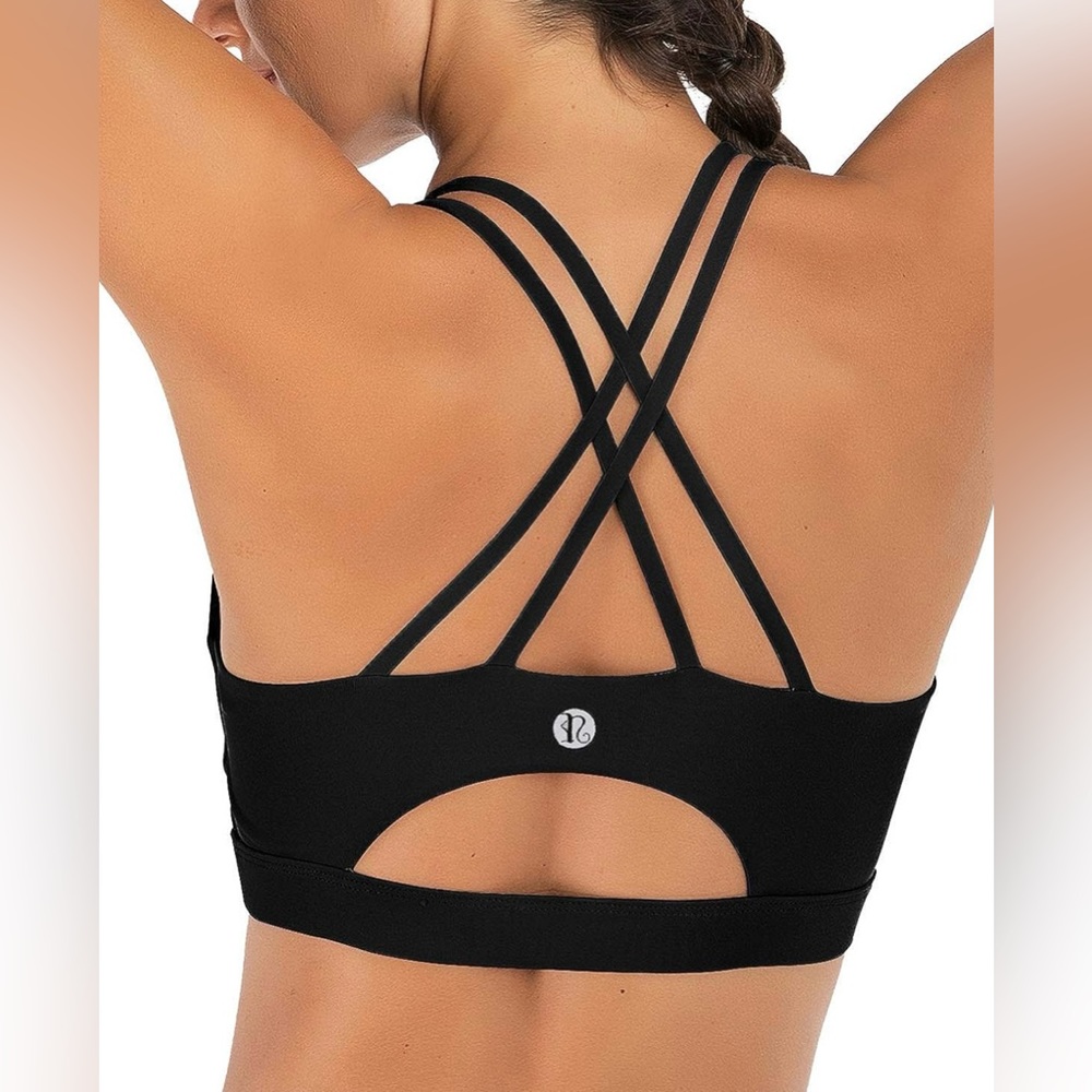 New Running Girl Women’s Strappy Cut Out Sports Bra
